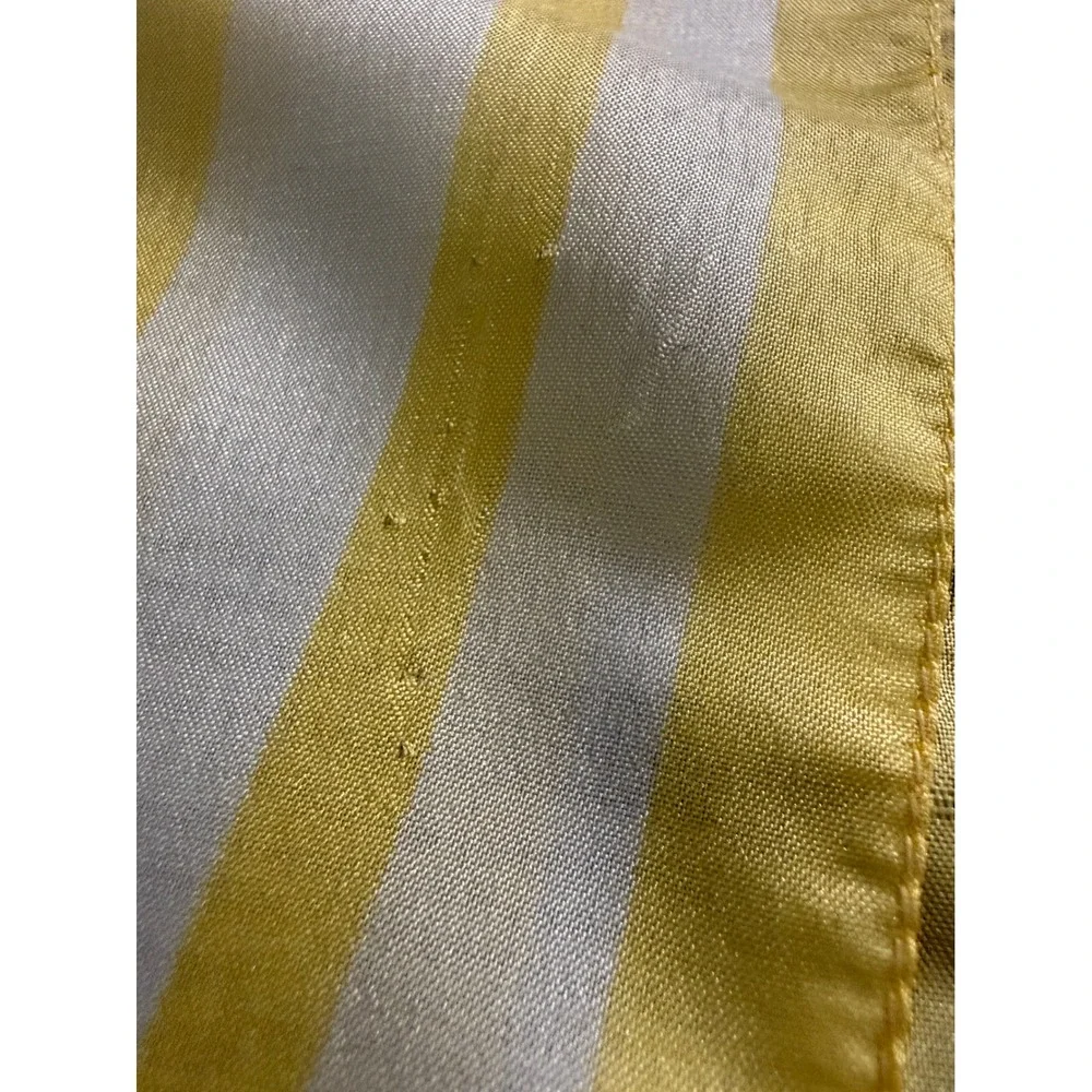 Vintage Floral Satin Scarf‎ Lot of 2 – Pastel Purple & Yellow Spring Easter